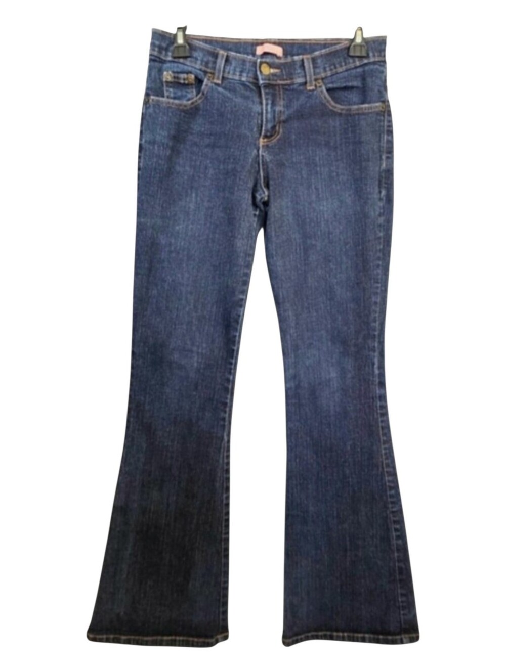 Vintage Y2K XXI Forever 21 Low Rise Flare Jeans Dark Wash Juniors 5